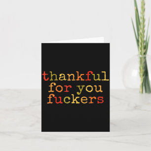 Retro Vintage Lustiger Thanksgiving Dankbar für di Karte