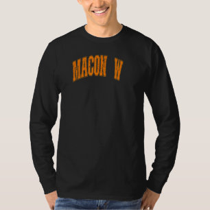 Retro Vintage Macon[w] Stadt USA Amerikanisch T-Shirt