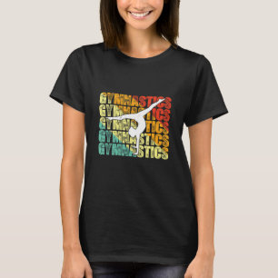 Retro Vintage Mädchen Turnen Weibliche Turnerinnen T-Shirt