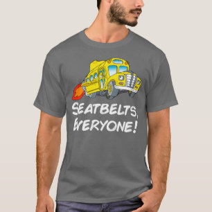 Retro Vintage Magie Cartoons Schulbus Kinder Gesch T-Shirt