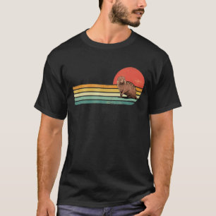 Retro Vintage Manguste Wildes Afrikanisches Tier W T-Shirt