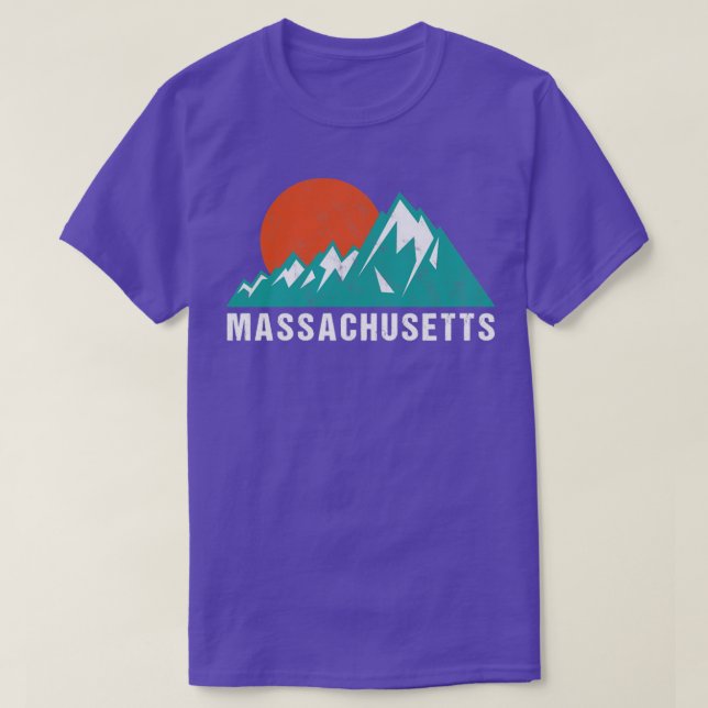 Retro Vintage Massachusetts2 T-Shirt (Design vorne)