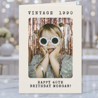 Retro-Vintage-Meilenstein-Foto-Geburtstag