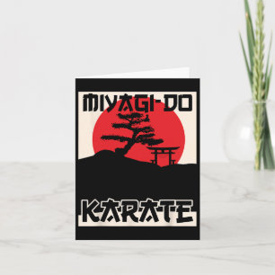 Retro Vintage Miyagi-do Karate Leben Bonsai Baum M Karte