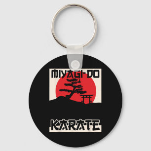 Retro Vintage Miyagi-do Karate Lebens Bonsai Baum  Schlüsselanhänger