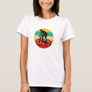 Retro Vintage Mountainbike-Silhouette  T-Shirt
