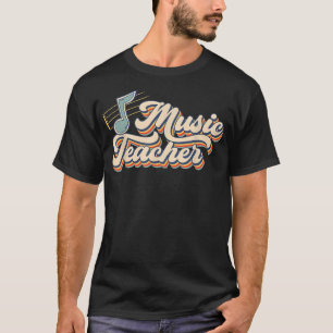 Retro Vintage Music Teacher Life First Day Back To T-Shirt