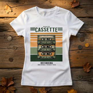 Retro Vintage Musik Kassetten T-Shirt