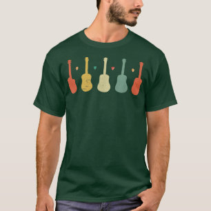 Retro Vintage Musikgitarre T-Shirt