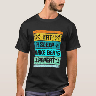 Retro Vintage Musikproduzent T Beat Maker T-Shirt