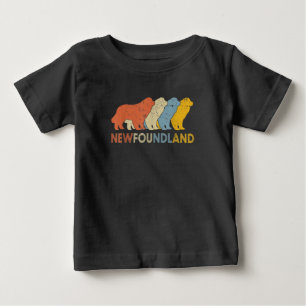 Retro Vintage Neufundland Funny Newfie Lovers Baby T-shirt