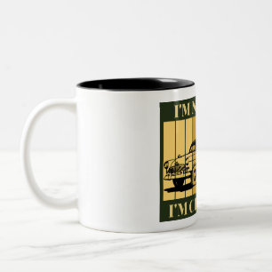retro vintage nicht alt ich bin klassisch Papa Zweifarbige Tasse