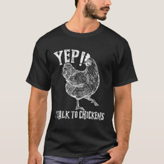 Retro Vintage Niedliche Hühnerzauber Geschenk Yep  T-Shirt