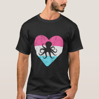 Retro Vintage Octopus-Geschenke für Frauen oder Mä T-Shirt