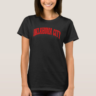 Retro Vintage Oklahoma City Stadt USA Amerikanisch T-Shirt
