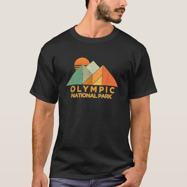 Retro Vintage Olympic National Park Tee  (Vorderseite)