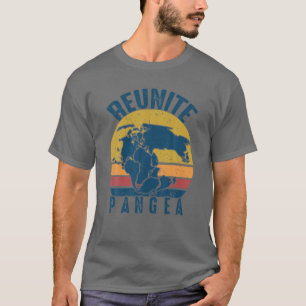 Retro Vintage Pangea Wiedervereinigung Lustiger Ge T-Shirt