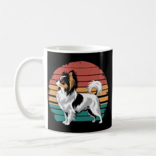Retro Vintage Papillon-Hundefreund Tier Papillon Kaffeetasse