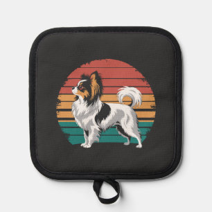 Retro Vintage Papillon-Hundefreund Tier Papillon Topflappen
