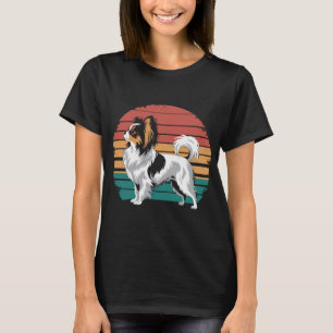 Retro Vintage Papillon Hundeliebhaber Tier Papillo T-Shirt
