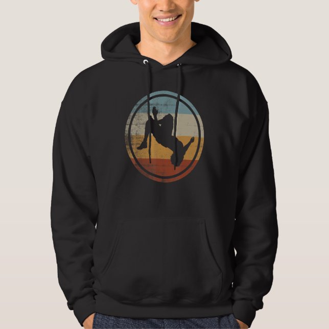 Retro Vintage Parkour Runner Freerunning Parkour Hoodie (Vorderseite)