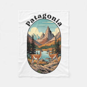 Retro Vintage Patagonien Outdoor Fleecedecke