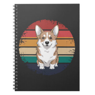 Retro Vintage Pembroke Welsh Corgi Liebhaber Hund Notizblock