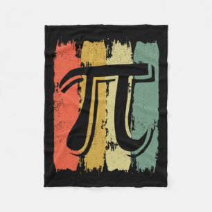 Retro Vintage Pi Mathe Geek Mathematiker Pi Tag  Fleecedecke