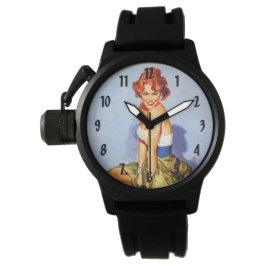 Retro Vintage Pinups Armbanduhr