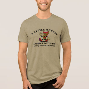 Retro-Vintage-Pizza-Cartoon Tri-Blend Shirt