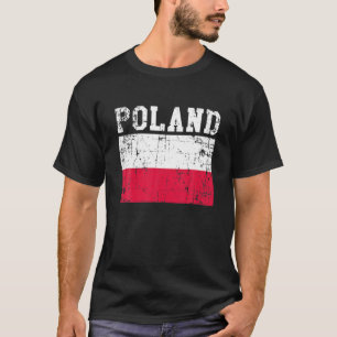 Retro Vintage polnische Flagge Polnische Wurzeln T-Shirt