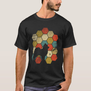 Retro Vintage Pomeranian Hunde und süße Tiere 4 T-Shirt