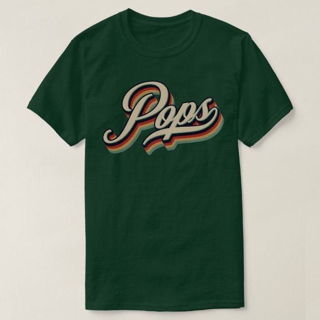 Retro Vintage Pop T-Shirt (Design vorne)