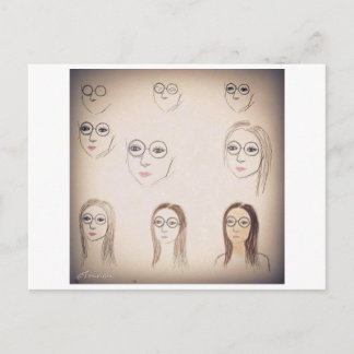 Retro Vintage Postkarte