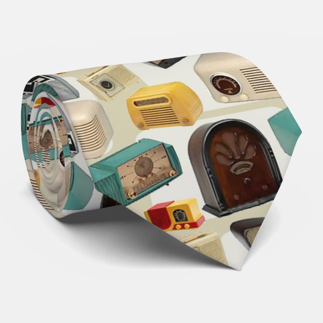retro Vintage RadioKrawatte Krawatte (Gerollt)