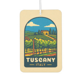 Retro Vintage Reise Toskana Italien Weinroute Mend Autolufterfrischer