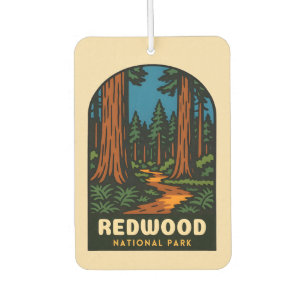 Retro Vintage Reisen Redwood Nationalpark Natur Autolufterfrischer
