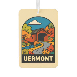 Retro Vintage Reisen Vermont Landschaft Landschaft Autolufterfrischer