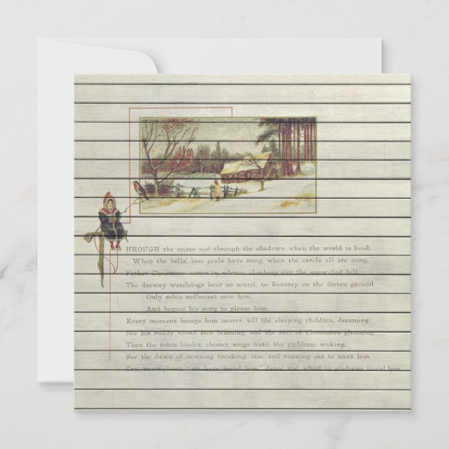 Retro | Vintage religiöse Weihnachten (Vorderseite)