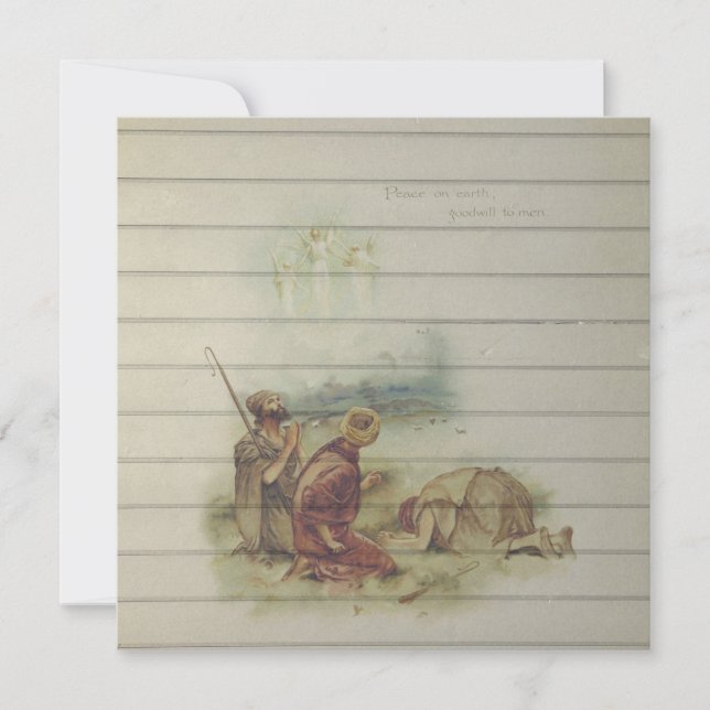 Retro | Vintage religiöse Weihnachten (Vorderseite)