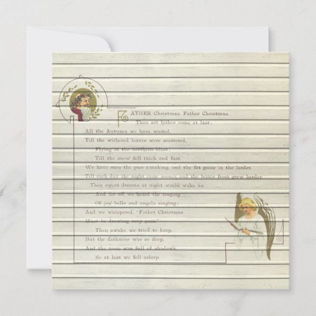 Retro | Vintage religiöse Weihnachten (Vorderseite)