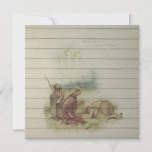 Retro Vintage religiöses Weihnachten