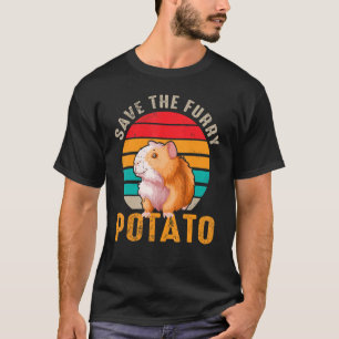 Retro Vintage Rette das flauschige Kartoffel Meers T-Shirt