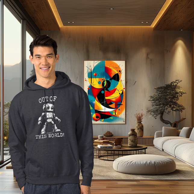 Retro - Vintage Roboterhoodie Hoodie (Von Creator hochgeladen)