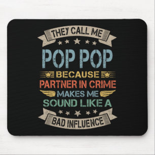 Retro Vintage Rock And Roll Papa Gitarre Vatertag Mousepad