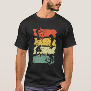 Retro Vintage Roller Stunt Scootering Scooterist T-Shirt