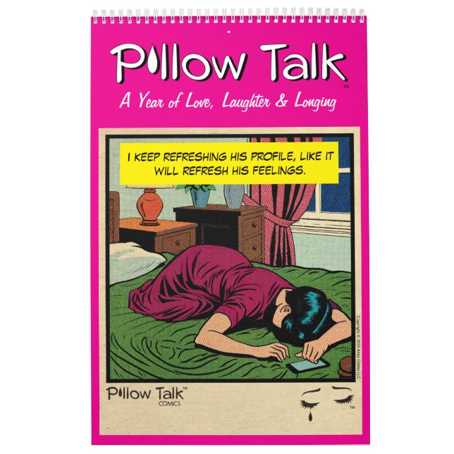 Retro Vintage Romance Comic: Pillow Talk Kalender (Titelbild)