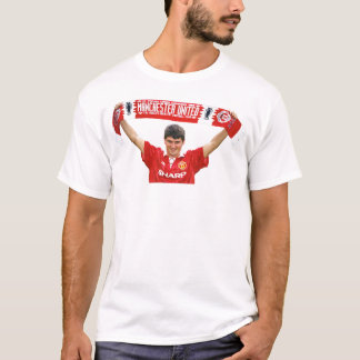 Retro Vintage Roy Keane Fußball Umbro Trikot Groß T-Shirt