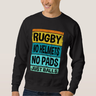 Retro Vintage Rugby Balls Spieler Fans Sweatshirt