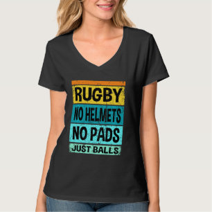 Retro Vintage Rugby Balls Spieler Fans T-Shirt